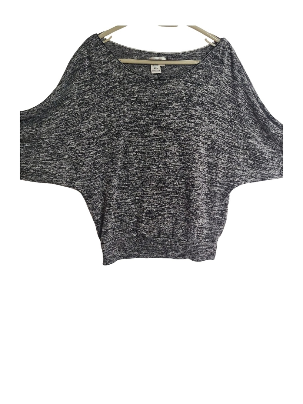 Sophie Max Marled Knit Batwing Sweater Top Size M
